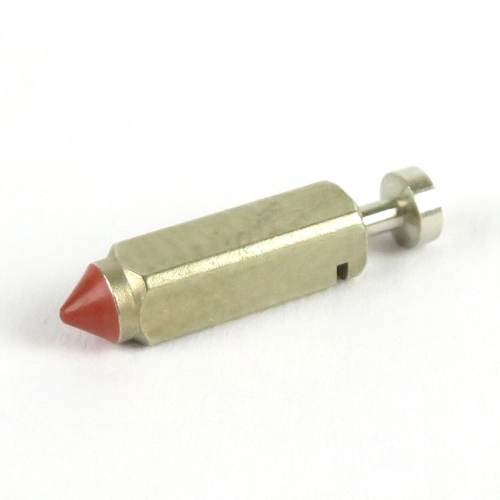 Spillo chiusura benzina Dell'Orto 0808000 05, quadrato molleggiato Ø4,5 mm, per carburatori SI 20.15-26.26 D/E/G e PHB compatibili.
