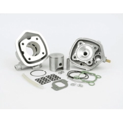 Gruppo termico Pinasco G-Force 10051924, 70 cc in alluminio Ø47 mm monofascia, per Minarelli orizzontale 2T a liquido con spinotto Ø12 mm.