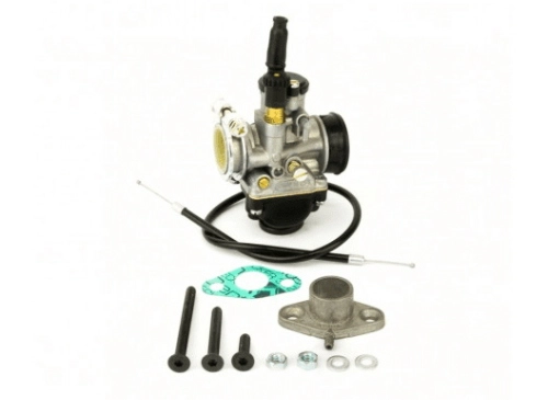 Impianto di alimentazione Pinasco 10294931 Ø21 mm completo di accessori di montaggio per Honda Vision, Kymco K12 e Peugeot Rapido/ST 50 2T compatibili.