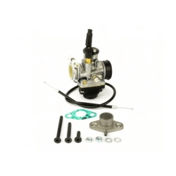 Kit alimentazione Pinasco 10294931 Ø21 mm per Honda Vision, Kymco K12 e Peugeot Rapido/ST 50 2T compatibili, con accessori di montaggio.