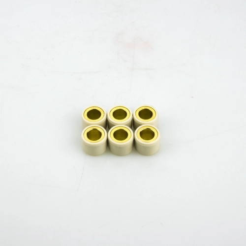 Set di 6 rulli variatore Pinasco 10312317, misura 18×14 mm e peso 13 g ciascuno. Ricambio per CVT compatibili; verificare misure e taratura originale.