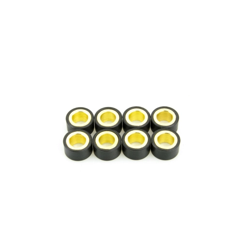 Set Pinasco 10312350 con 8 rulli variatore 20x12 mm, peso 13,0 g ciascuno. Verificare misura, quantità e taratura del variatore.