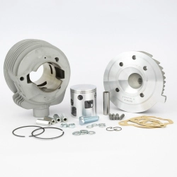 Cilindro Pinasco Nordkapp 26031000: 160 cc, Ø60×57 mm, alluminio Nikasil e 5 travasi per Vespa Wideframe Farobasso 1953-1959.