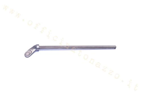 Asta comando rubinetto benzina CIF 5331-A da 145 mm con levetta metallica, per Vespa 125 e 150 d'epoca compatibili.