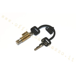 Serratura bloccasterzo (guida 4mm lunga 38,7mm) con puntale per Vespa 50 - Primavera - ET3 - Sprint Veloce - Sprint - Rally