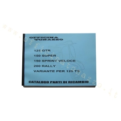 Catalogo delle parti Vespa 125 GTR, 150 Super, 150 Sprint Veloce, 200 Rally