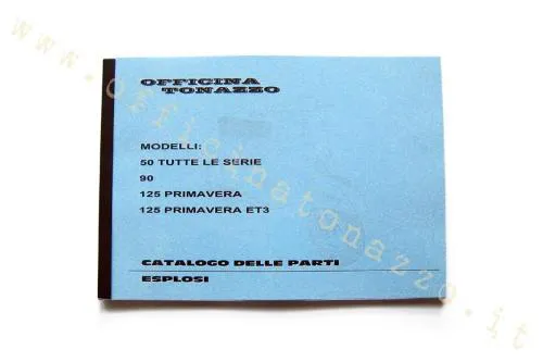 Parts catalogue for Vespa 50, 90, Primavera, ET3