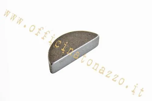 Chiavetta Woodruff smussata 4 x 6,5 mm per albero motore lato frizione Vespa PX, PE, GT, GTR, Sprint, VNB, VBB e Largeframe compatibili.
