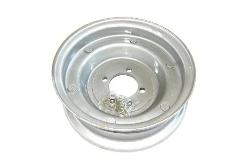 Cerchio RMS 225000027 in acciaio grigio 2.10-8 per pneumatici 3.50-8, compatibile con Vespa V31-V33, VM, VN, VNA, VNB, VL, VB1 e VBA.