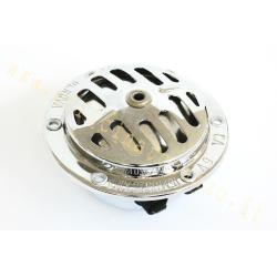 Clacson 6v cromato per Vespa 50 N - R - 90 - 90 SS - nuova 125 -150 VBB2T - VNB3>6 senza batteria