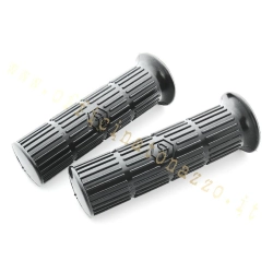 Par de puños negros de 24 mm para Vespa 50 Special - Primavera - ET3