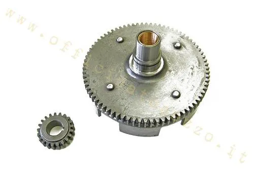 Primaria CIF 5987 Z21/76 a denti dritti, rapporto 3,61 e senza parastrappi per Vespa compatibili. Controllare cambio, frizione e configurazione.