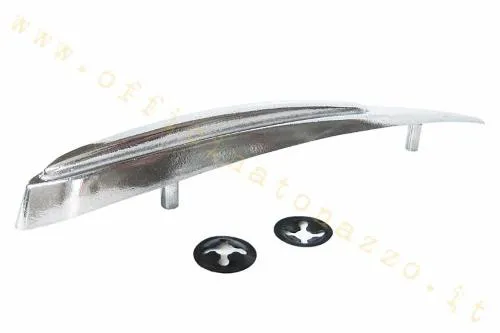 Cresta parafango anteriore F.A. Italia 2705 in alluminio per Vespa 50, Primavera, ET3, Super, VNB3-6, VBA e VBB1 compatibili.