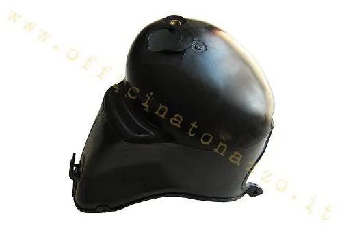Cuffia cilindro CIF 8166 in plastica nera per Vespa PX 200, PE, Rally 180-200 e Cosa 200 compatibili. Confrontare attacchi e sagoma.