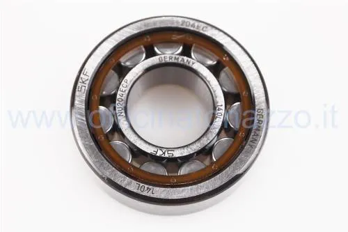Cuscinetto SKF NU 204 ECP 20x47x14 mm, a rulli cilindrici e gioco normale, per lato volano Vespa ET3 dal 1980 e PK 125.