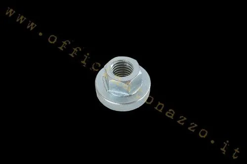 Dado volano CIF 5187, filetto M10×1,5, chiave 14 mm e flangia 24,2 mm per Vespa 50, 90, Primavera, ET3 e PK compatibili.