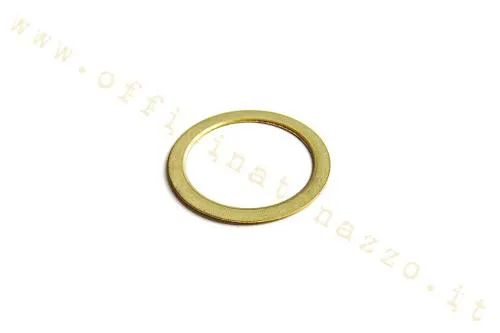 Rasamento in ottone 28,3 x 36,2 x 0,5 mm per boccolo frizione Vespa Largeframe a 6 o 7 molle. Riferimento OE comparativo Piaggio 059109.