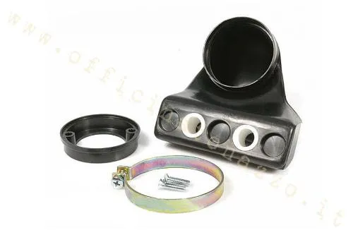 Airbox Polini 203.0019 per carburatori Dell'Orto SHB e SHBC 19.19 e 20. Scatola aspirazione nera per Vespa compatibili.