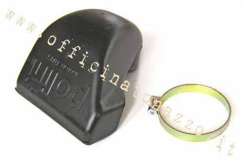 Scatola filtro aria Polini 203.0024 con attacco da 24 mm per carburatori Dell'Orto su Vespa 50, Primavera, ET3, ETS, PK e XL.