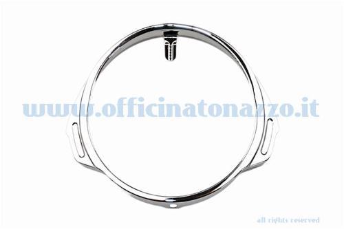 Cornice cromata fanale anteriore per Vespa PX - PE 1° serie >83