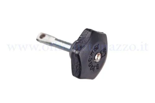 Pomello nero Mec Eur 92217 per tappo serbatoio basculante delle Vespa d'epoca. Ricambio della sola impugnatura, da montare con perno e copiglia idonei.