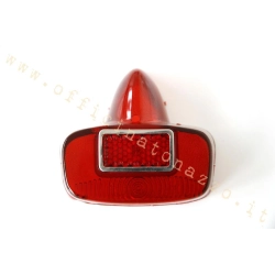 Lente rossa 56264000 tipo SIEM per fanali posteriori Vespa VNB1-5, VBB, GS 150 VS5 e GS 160. Confrontare corpo e fissaggi.