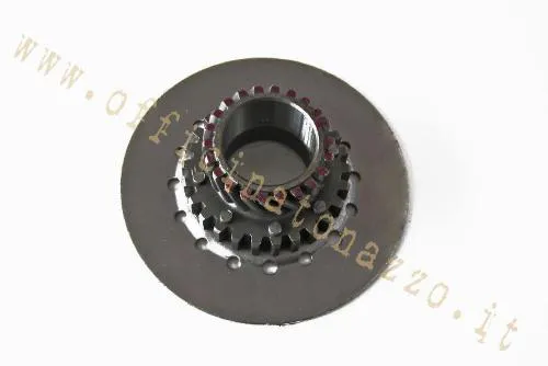 Piñón Z 22 engranado en primaria Z67 - Z68 para embrague de 6 muelles Vespa PX
