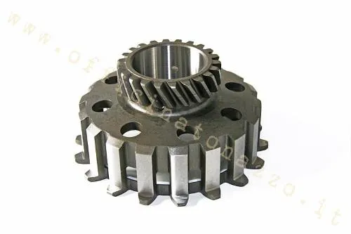 Pignone elicoidale Z22 per frizione a 8 molle Vespa PX Millennium, compatibile con primarie Z67 e Z68. Riferimento produttore 70622.