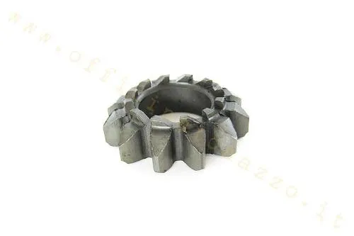 Ingranaggio avviamento CIF 5010, Z12/12 e foro 21,8 mm, riferimento Piaggio 089229. Per PX prima serie e Largeframe compatibili.