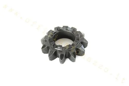 Ingranaggio avviamento Z 12/10 con foro interno 20,46 mm per Vespa Smallframe. Verificare dentatura, innesti e diametro prima del montaggio.