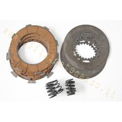 Frizione 4 dischi in sughero con dischi intermedi e 7 molle per Vespa Rally - SS180 - GS160 - T5 - PX 200