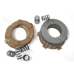Frizione 4 dischi in sughero con dischi intermedi e 6 molle per Vespa 125-150