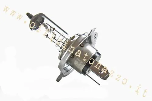Lampada alogena biluce HS1 12 V 35/35 W con attacco PX43t per il faro della Vespa PX Millennium. Confrontare la base prima del montaggio.