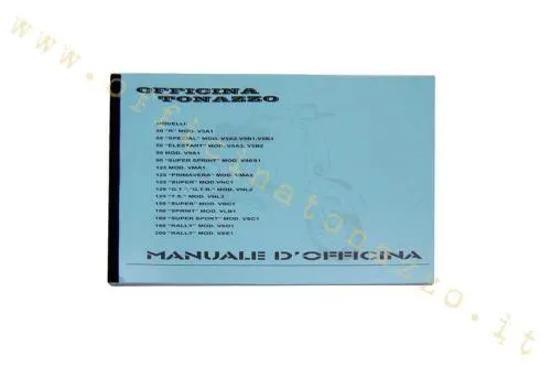 Workshop manual for Vespa 1960s - 1970s