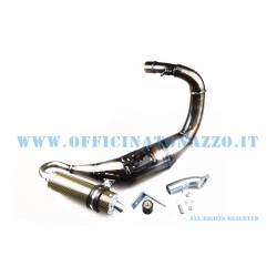 Marmitta ad espansione Simonini Down & Forward per Vespa 50 - Primavera - ET3 per cilindri 125 (da adattare su cilindri 50)