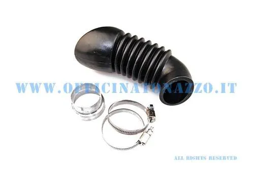 Kit Malossi 20 5782 con raccordo 08 5404, soffietto 13 2561B e fascette per carburatori Dell'Orto PHBH 28-30 B su Vespa 125 2T.