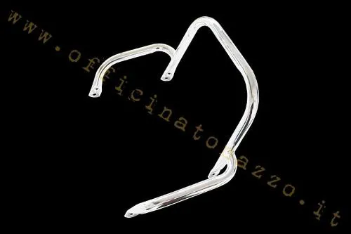 Maniglia passeggero SIP 21987700 in acciaio cromato per selle Vespa PX80-200 E Lusso. Riferimenti Piaggio comparativi 219877 e 187223.