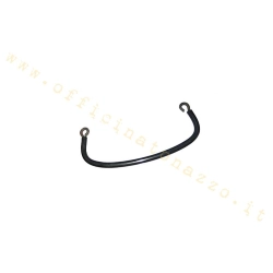 Maniglia posteriore dritta con occhielli distanza 18cm nera per monosella Vespa