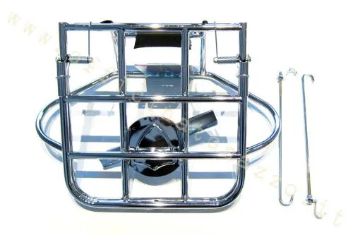 Portaequipajes trasero cromado con soporte para rueda para Vespa 125 GTR - 150 Sprint