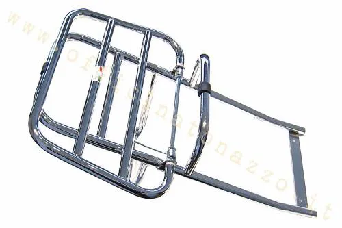 Portapacchi posteriore cromato F.A. Italia A9211, ex 03196, per Vespa Sprint, Super e Rally compatibili. Non destinato ai modelli PX.