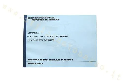 Vespa GS 150-160 parts catalogue for all series and 180SS