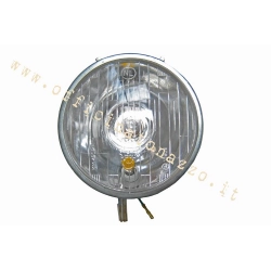 SIEM-branded glass headlight without frame, Vespa Super for foreign markets
