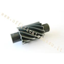 Ingranaggio rinvio contachilometri 12 (diam. 12.3) principi nero per Vespa PX - PE dopo il 1981 - Arcobaleno - Cosa - T5