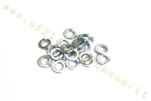 Rondella elastica spaccata tipo Grower con misura nominale 7 mm per viti, dadi e prigionieri M7 compatibili.