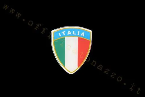 Scudetto adesivo gommato Italia tricolore