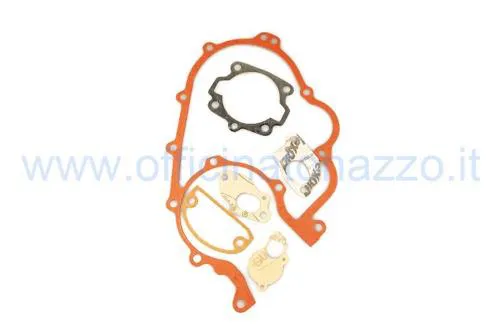 Serie guarnizioni CIF 9392-A per motori Vespa Largeframe 125 e 150 a due travasi: GT, GTR, Super, GL e Sprint compatibili.
