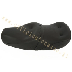 Sella biposto in schiuma con serratura tipo King & Queen nera per Vespa 125/150/200 - GT - GTR - Sprint Veloce - TS - PX marca SOFT