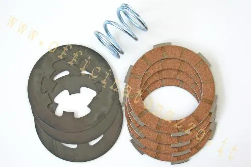 4-disc cork clutch with intermediate discs and reinforced spring for Vespa 50 - 90 - Primavera - ET3