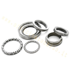 Kit calotte sterzo superiori e inferiori con gabbia sfere per Vespa 50- ET3- 90- 125 VNB3T 061001>6T - Super - GT - GTR - TS - 150 VBB1T 82820>- VBB2T - GL - Sprint - PX