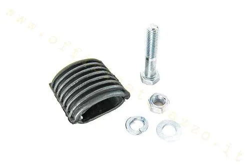 Kit leva avviamento con gommino, vite, dado e rondelle per Vespa PX, PE, Super, T5 e Cosa compatibili. Pedalina non inclusa.